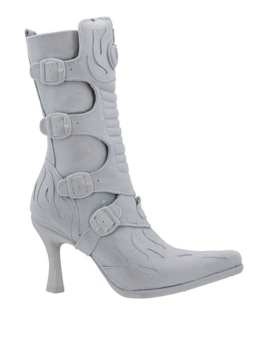 NEW ROCK Stiefelette Grau Leder