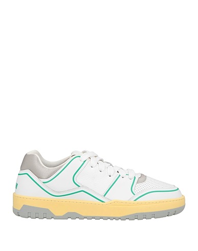 MSGM Sneakers Weiß Leder, Gewebefasern