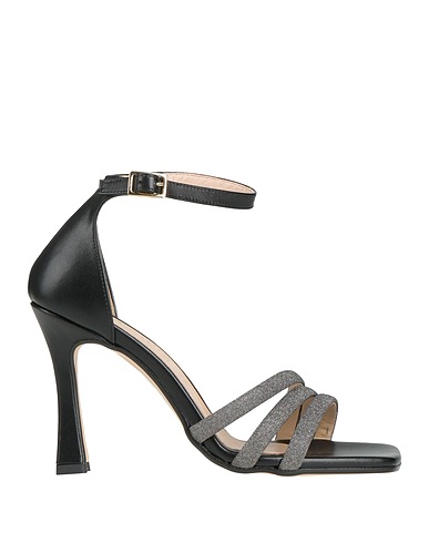 NILA & NILA Sandals Black Textile fibers