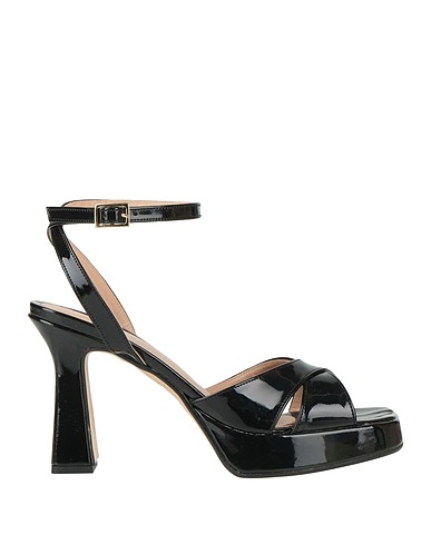 NILA & NILA Sandals Black Textile fibres