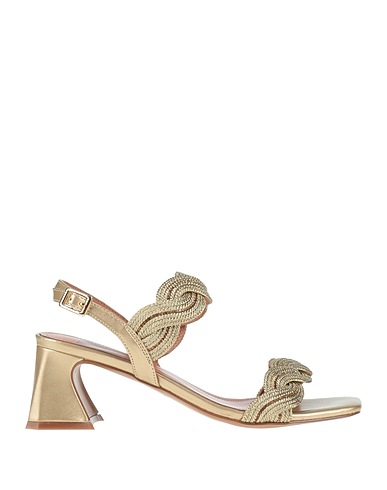 BIBI LOU Sandalen Platin Gewebefasern
