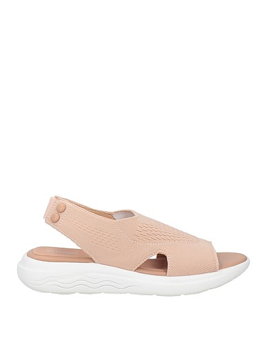 GEOX Sandali Cioccolato Fibre tessili, Gomma