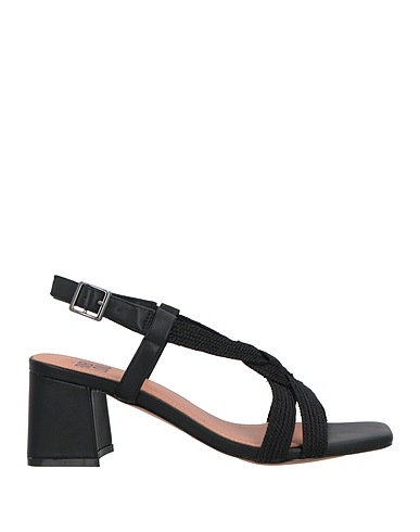 BIBI LOU Sandals Black Textile fibres