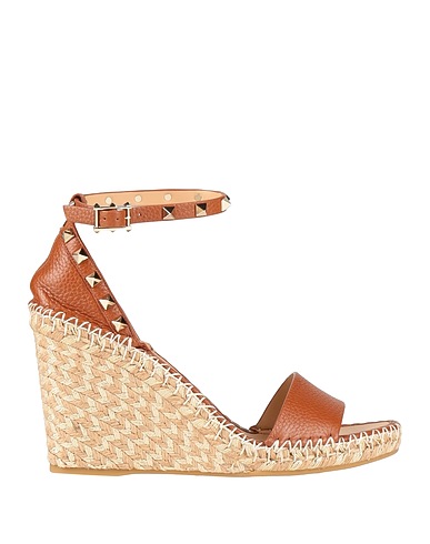 VALENTINO GARAVANI Espadrilles Brown Leather