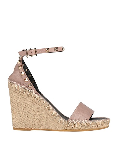 VALENTINO GARAVANI Espadrilles Antique rose Leather