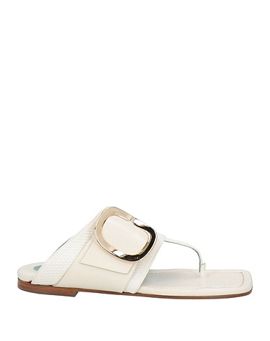 PAOLA D'ARCANO Flip flops White Leather