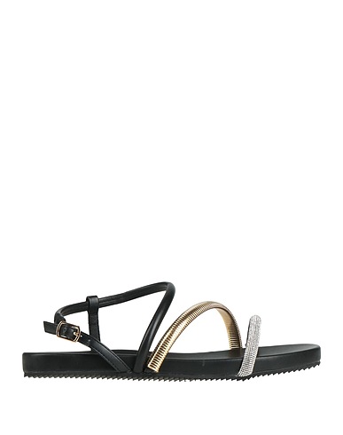 BIBI LOU Sandals Black Textile fibres, Other Fibres