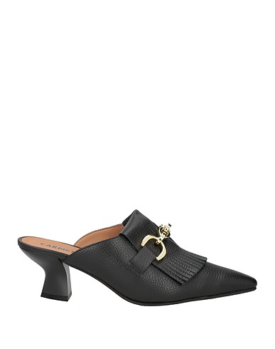 CARMENS Mules and clogs Black Leather