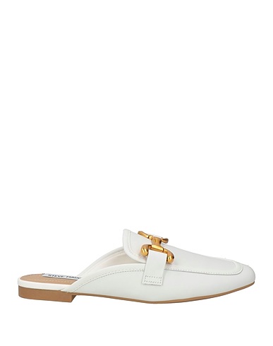 STEVE MADDEN Mules and clogs White Leather
