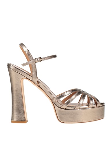 J.A.P. JOSE ANTONIO PEREIRA Sandals Bronze Leather