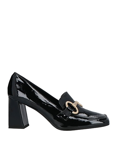 GIO PALMA Loafers Black Textile fibres