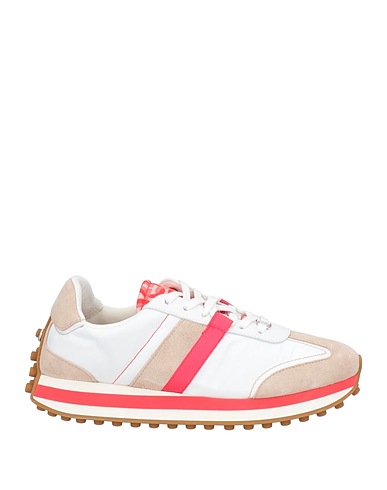 FERRAGAMO Sneakers White Calfskin, Acrylic