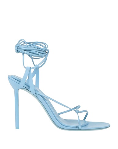 FERRAGAMO Sandals Light blue Lambskin