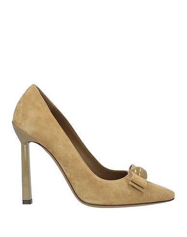 FERRAGAMO Court Military green Calfskin