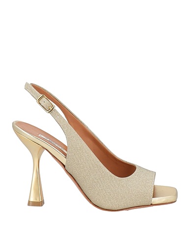 L'AMOUR by ALBANO Sandals Platinum Textile fibres
