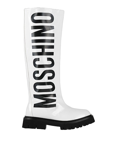 MOSCHINO Boots White Textile fibres