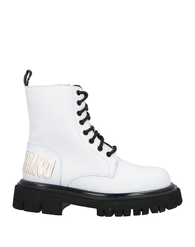 MOSCHINO Ankle boot White Calfskin