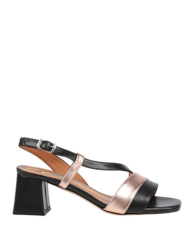 L'AMOUR by ALBANO Sandals Rose gold Textile fibres