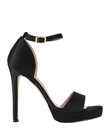 NILA & NILA Sandals Black Textile fibers