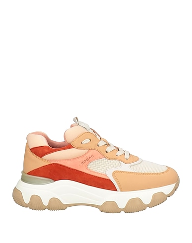 HOGAN Sneakers Leather, Textile fibers