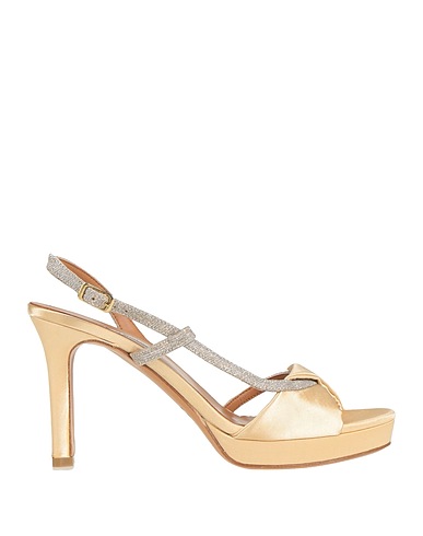 L'AMOUR by ALBANO Sandals Platinum Textile fibers