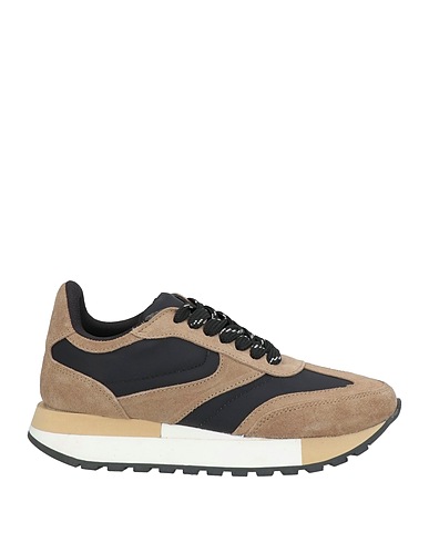NILA & NILA Sneakers Khaki Leather, Textile fibers