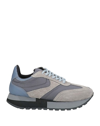 NILA & NILA Sneakers Grey Leather, Textile fibres