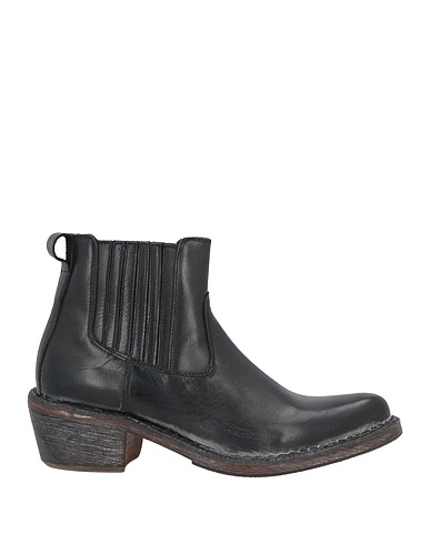 MOMA Stiefelette Schwarz Kalbsleder