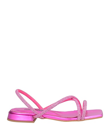 NILA & NILA Sandals Fuchsia Textile fibers