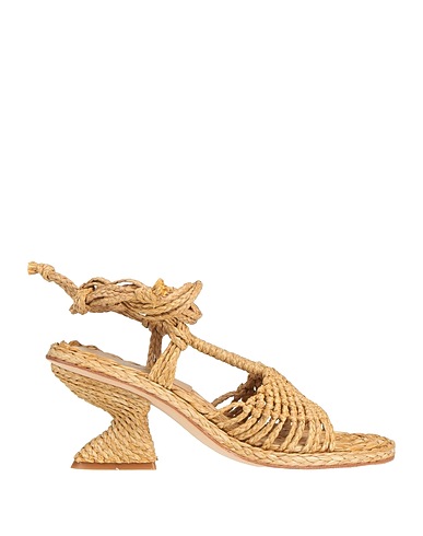 PALOMA BARCELÓ Sandals Beige Natural raffia
