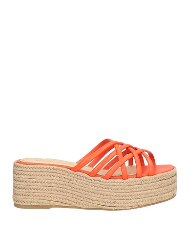 PALOMA BARCELÓ Espadrilles Orange Leather