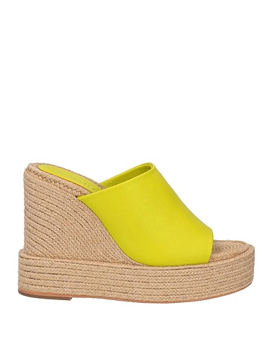PALOMA BARCELÓ Espadrilles Lime green Leather