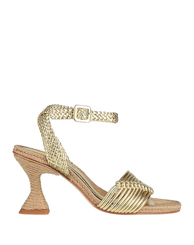 PALOMA BARCELÓ Sandals Gold Leather