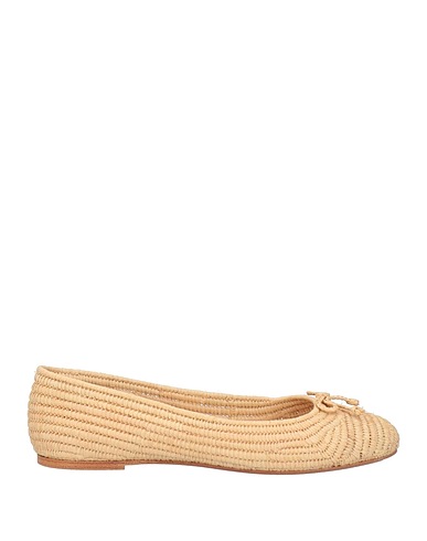 PALOMA BARCELÓ Ballet flats Sand Natural raffia