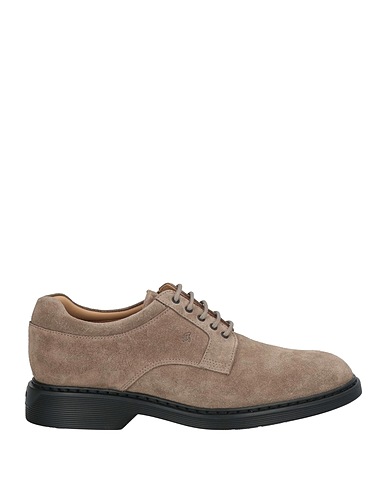 HOGAN Laced shoes Taupe Leather