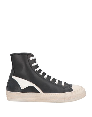 MOMA Sneakers Black Leather, Rubber