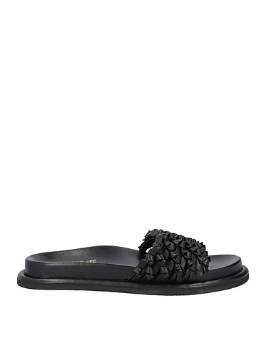 EMANUÉLLE VEE Sandals Black Leather