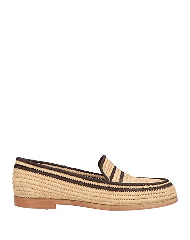 PALOMA BARCELÓ Loafers Sand Natural raffia
