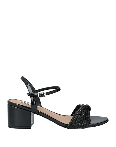 STEVE MADDEN Sandals Black Textile fibers