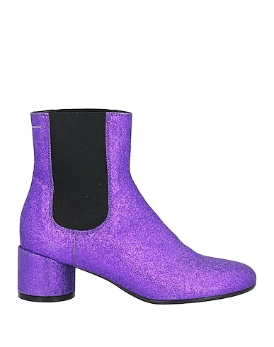 MAISON MARGIELA Ankle boot Purple Textile fibers