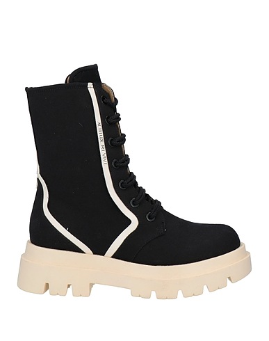 ACTITUDE by TWINSET Ankle boot Black Textile fibers
