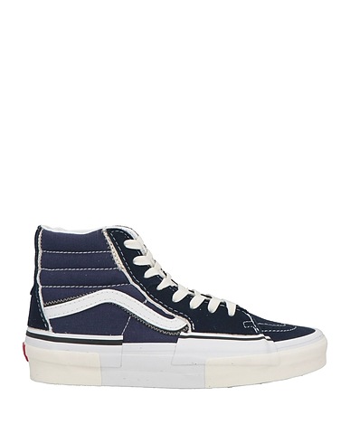 VANS Sneakers Navy Leather, Textile fibers