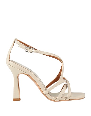 NILA & NILA Sandals Light grey Leather