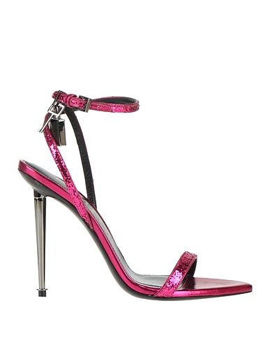 TOM FORD Sandals Fuchsia Polyurethane, Polyester, Cotton, Metal, Leather