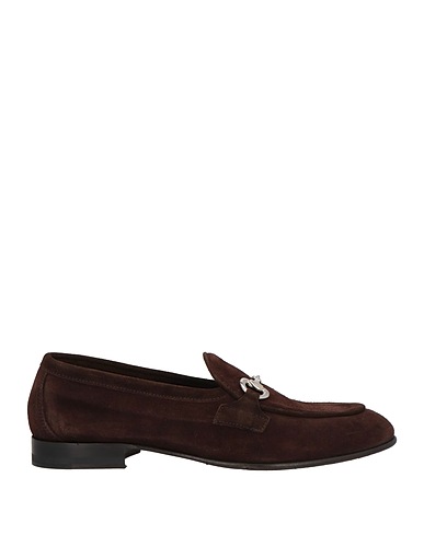 LUCA ROSSI Loafers Dark brown Leather