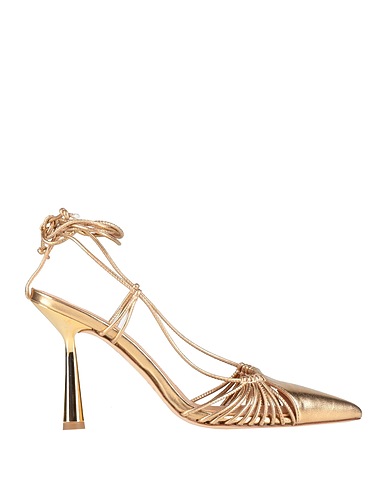 MIRTILLA Pump Gold Leather