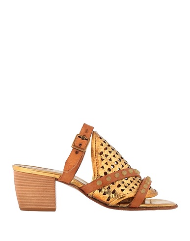 A.S.98 Sandals Gold Leather