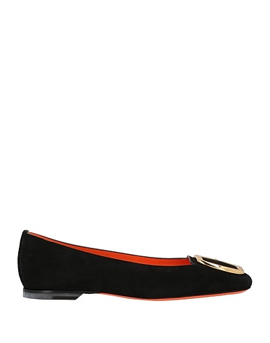 SANTONI Ballerinas Schwarz Leder
