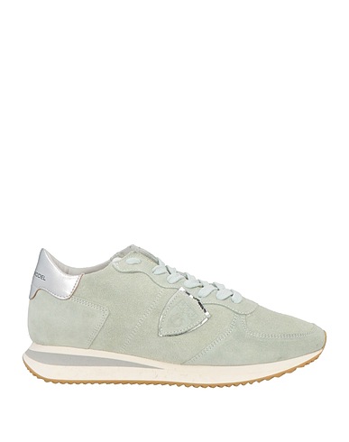 PHILIPPE MODEL Sneakers Light green Leather, Textile fibres
