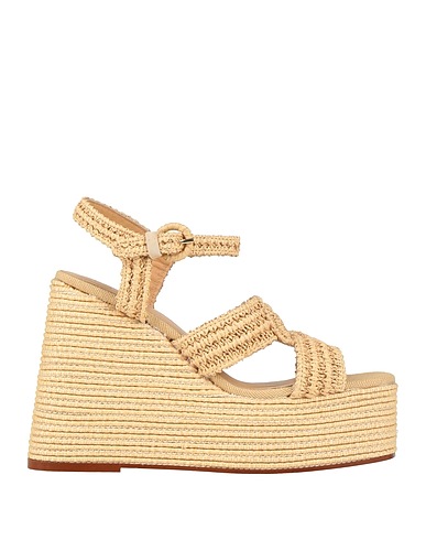 CASTAÑER Sandals Beige Textile fibres